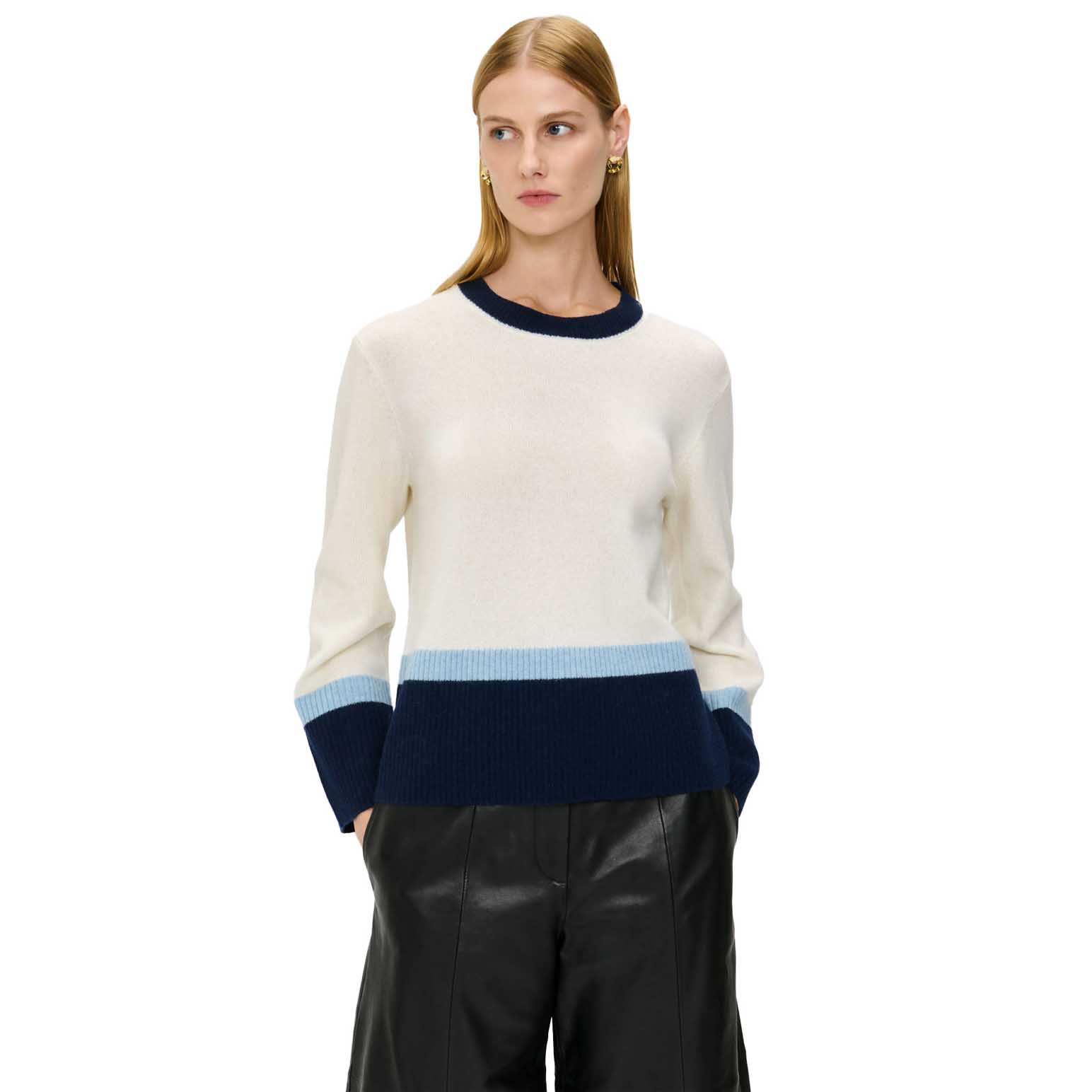 Veronika Maine Merino Colour Block Sweater